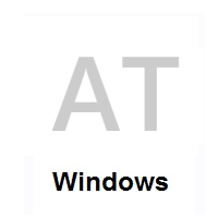 Flag of Austria on Microsoft Windows