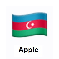 Flag of Azerbaijan on Apple iOS