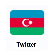Flag of Azerbaijan on Twitter Twemoji