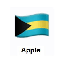 Flag of Bahamas on Apple iOS