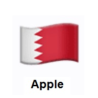 Flag of Bahrain on Apple iOS