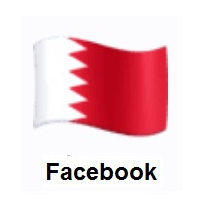 Flag of Bahrain on Facebook