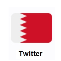 Flag of Bahrain on Twitter Twemoji