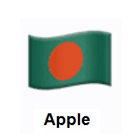 Flag of Bangladesh on Apple iOS