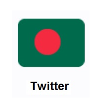 Flag of Bangladesh on Twitter Twemoji