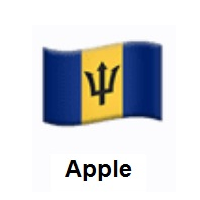 Flag of Barbados on Apple iOS