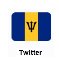 Flag of Barbados on Twitter Twemoji