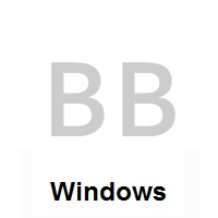 Flag of Barbados on Microsoft Windows