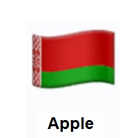 Flag of Belarus on Apple iOS