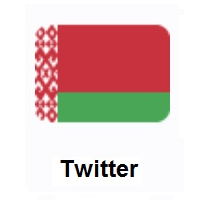 Flag of Belarus on Twitter Twemoji