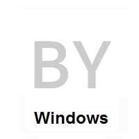 Flag of Belarus on Microsoft Windows