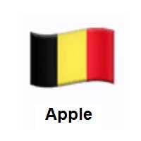 Flag of Belgium on Apple iOS