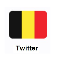 Flag of Belgium on Twitter Twemoji