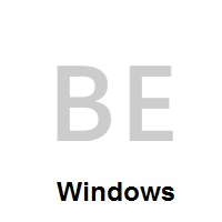 Flag of Belgium on Microsoft Windows