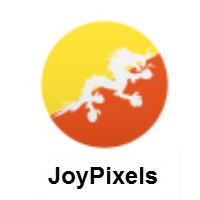 Flag of Bhutan on JoyPixels