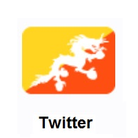 Flag of Bhutan on Twitter Twemoji