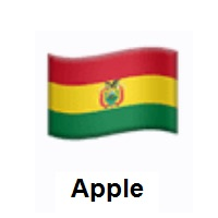 Flag of Bolivia on Apple iOS