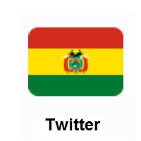 Flag of Bolivia on Twitter Twemoji