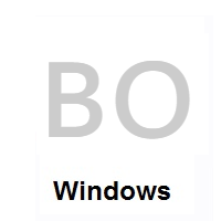 Flag of Bolivia on Microsoft Windows