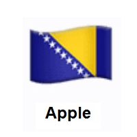 Flag of Bosnia & Herzegovina on Apple iOS