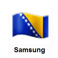 Flag of Bosnia & Herzegovina on Samsung