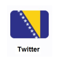 Flag of Bosnia & Herzegovina on Twitter Twemoji