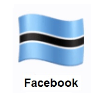 Flag of Botswana on Facebook