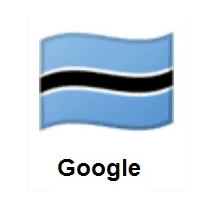 Flag of Botswana on Google Android