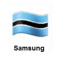 Flag of Botswana on Samsung