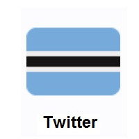 Flag of Botswana on Twitter Twemoji