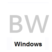 Flag of Botswana on Microsoft Windows