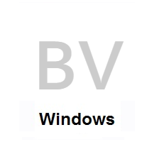 Flag of Bouvet Island on Microsoft Windows