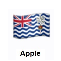 Flag of British Indian Ocean Territory on Apple iOS