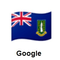 Flag of British Virgin Islands on Google Android