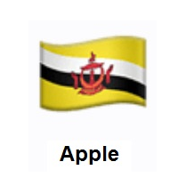 Flag of Brunei on Apple iOS
