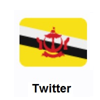 Flag of Brunei on Twitter Twemoji