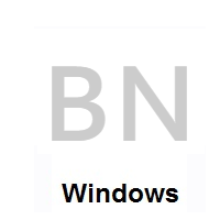Flag of Brunei on Microsoft Windows
