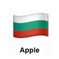 Flag of Bulgaria on Apple iOS