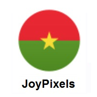 Flag of Burkina Faso on JoyPixels