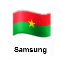 Flag of Burkina Faso on Samsung