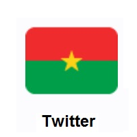 Flag of Burkina Faso on Twitter Twemoji