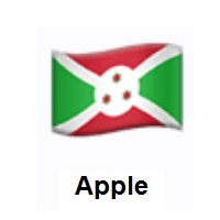 Flag of Burundi on Apple iOS