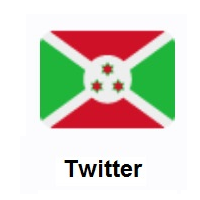 Flag of Burundi on Twitter Twemoji