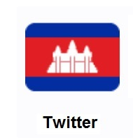 Flag of Cambodia on Twitter Twemoji