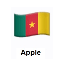 Flag of Cameroon on Apple iOS
