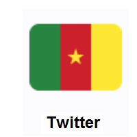 Flag of Cameroon on Twitter Twemoji
