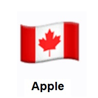 Flag of Canada on Apple iOS