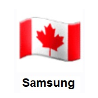 Flag of Canada on Samsung