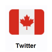 Flag of Canada on Twitter Twemoji