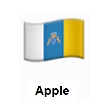 Flag of Canary Islands on Apple iOS